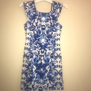 Forever 21 Blue and White Dress